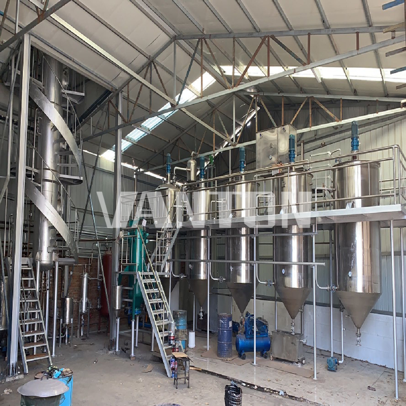 Small oil refining line